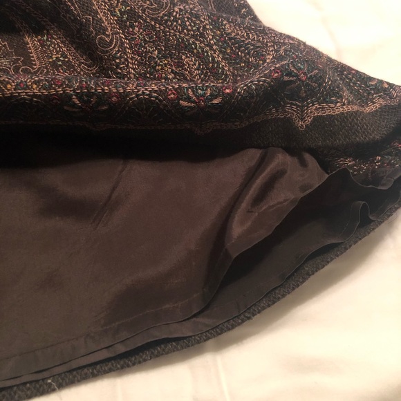 Ann Taylor Embroidered ALine Skirt - Picture 5 of 6